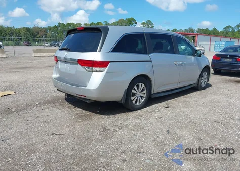 2014 Honda Odyssey Ex z USA, uszkodzony, nr VIN 5FNRL5H48EB076738